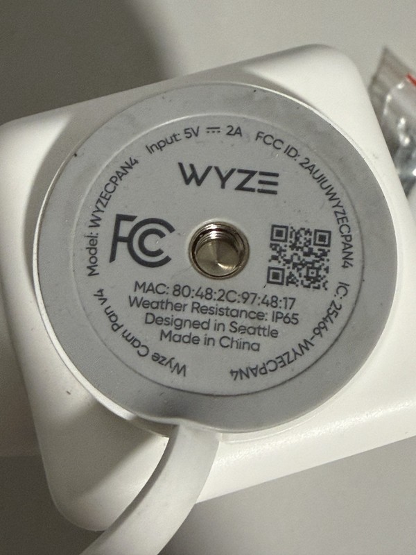 Wyze Cam Pan v4, 4K UHD Indoor/Outdoor, Plug-In, Pan/Tilt Security Camera White gallery