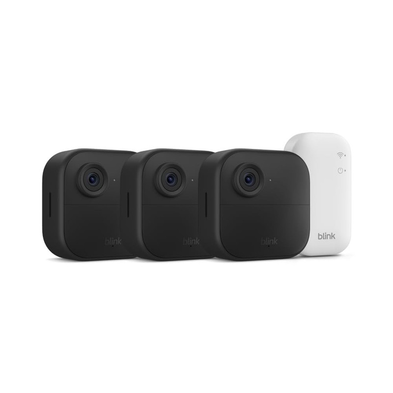 Blink Outdoor 4 1080p Wi-Fi Outdoor 3-Camera Security System - Black gallery