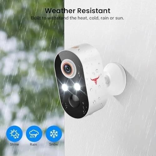 1080p Wireless Security Camera Ai Human Detect Night Vision Wifi gallery