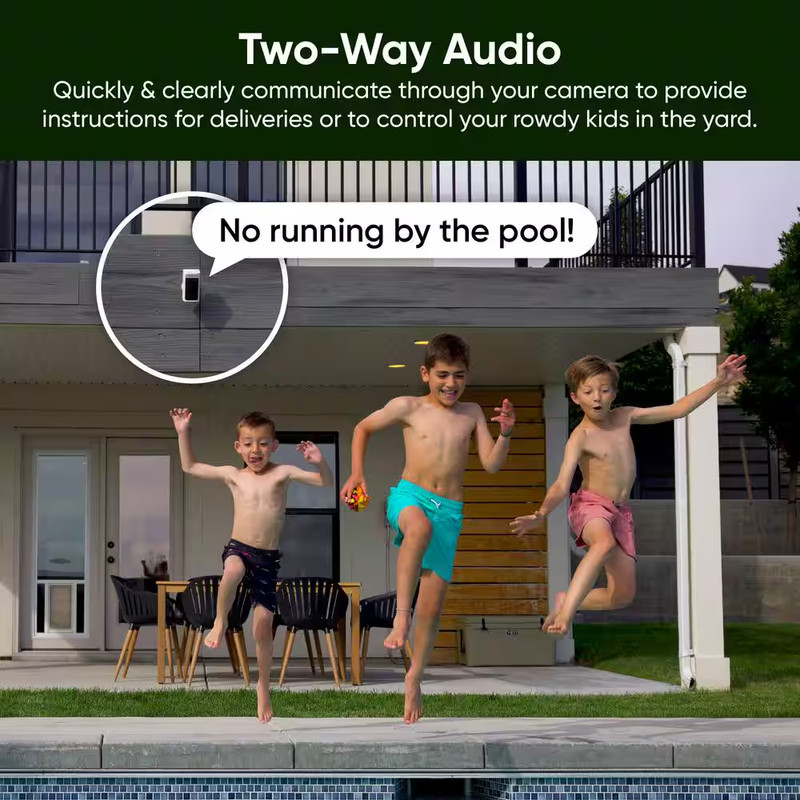 Battery Cam Pro 2-Pack, Wireless Indoor/Outdoor Home Security Camera, 2K HD Colo gallery