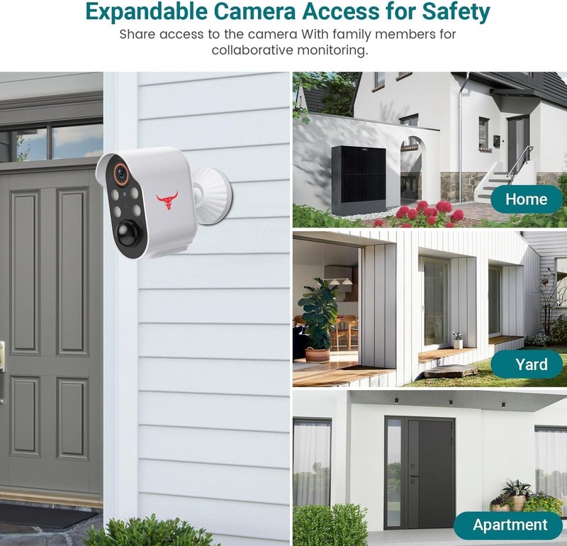 Camara De Seguridad 1080P Para Exterior Wifi Inalambrica Con Audio Bidireccional gallery