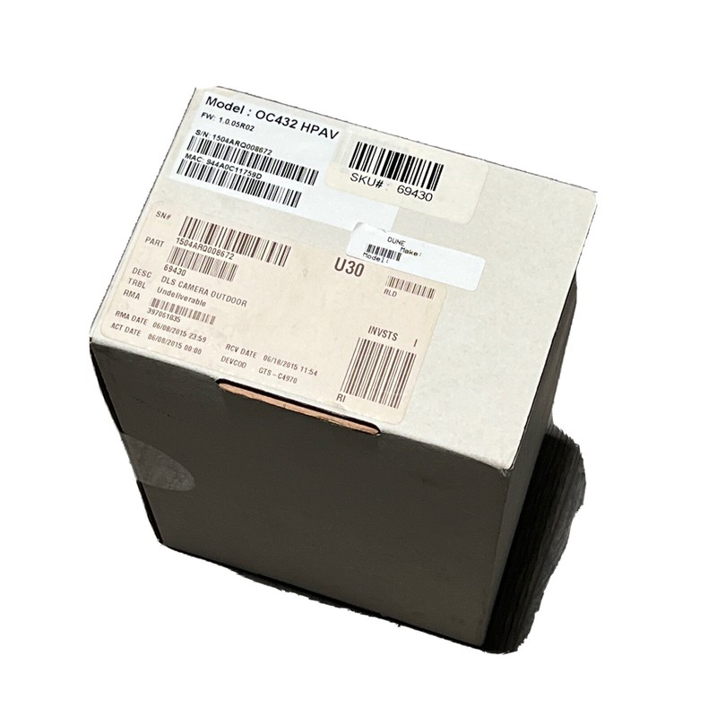 Sercomm OC432 HPAV Waterproof HD IP Camera NEW