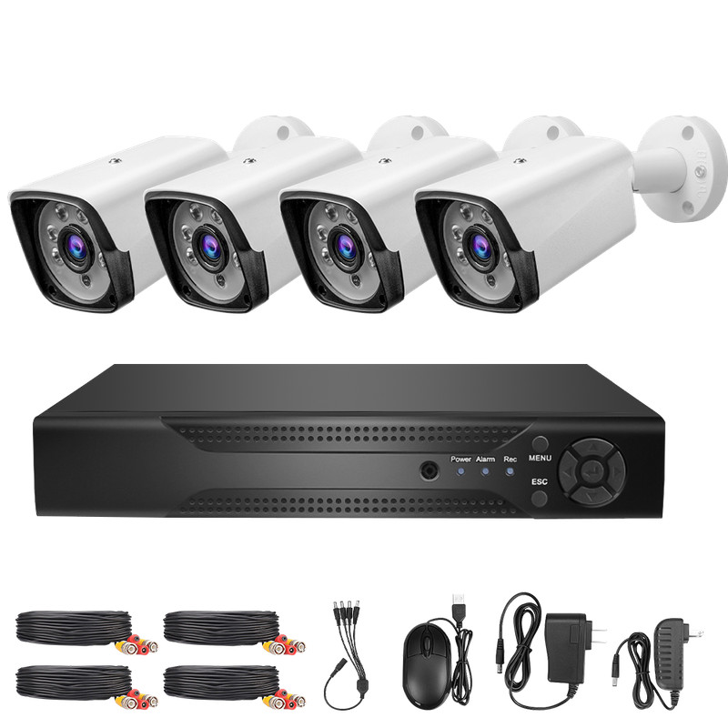 KEPEAK 4CH H.265+ 5MP Lite DVR 1080P Outdoor CCTV Home Security Camera System US