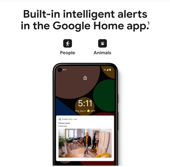 Google Nest Security Cam (Wired) - 2nd Generation - Fog, 1080p, Motion Only gallery
