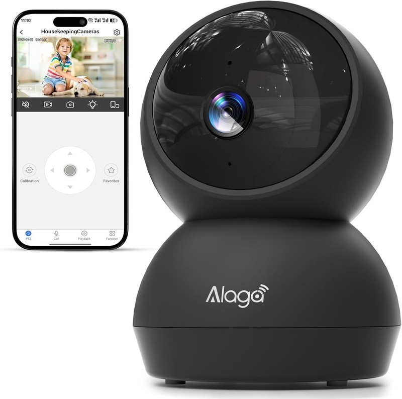 Security Camera, 2K HD Indoor Security Camera, 360 Degree Pan/Tilt Pet Camera... gallery