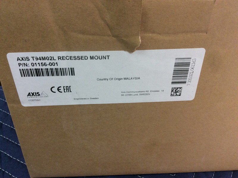 Axis T94M02L Camera Recessed Mount, Indoor/Outdoor