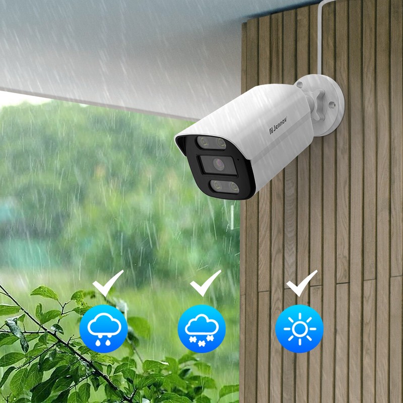 Jennov 8MP PoE Security Camera Audio A95 IP Network Outdoor Human Detection IP66 gallery
