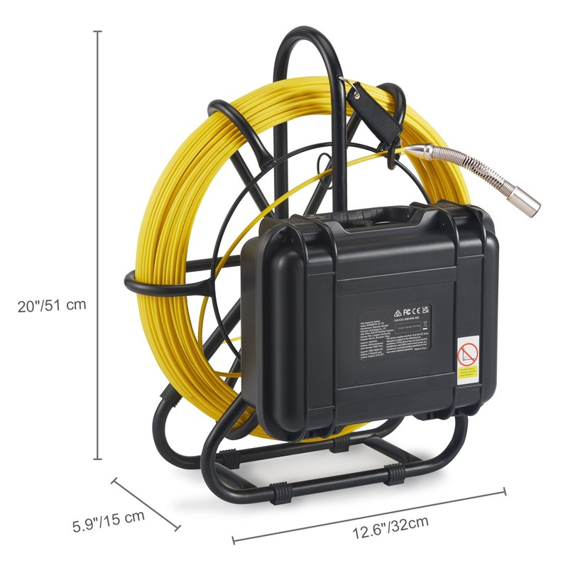 Sewer Inspection Camera 230ft 9 Screen DVR IP68 Adjustable gallery