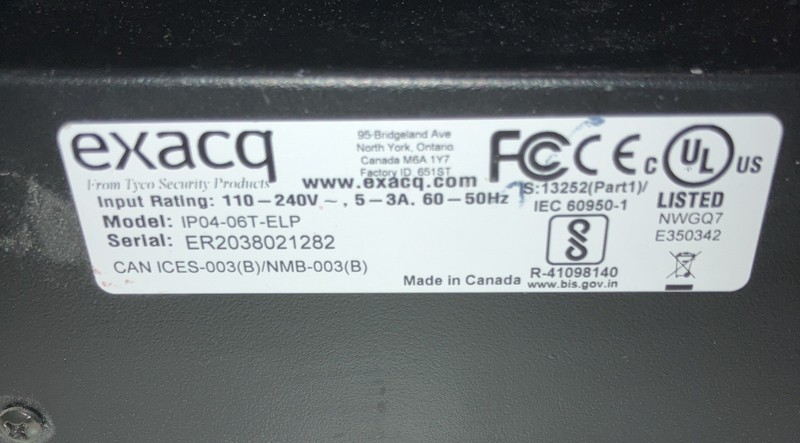 exacqVision IP04-06T-ELP IP Desktop Recorder WIN 10 TESTED gallery