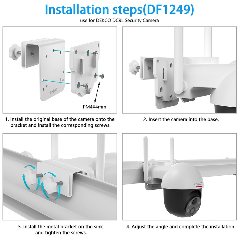 TIUHU Gutter Mount Bracket Compatibility with TP-Link Tapo 2K QHD C320WS/ 3MP... gallery