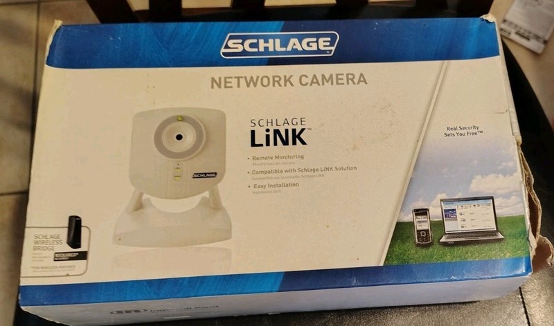Schlage LINK Wireless Network Camera New Open Box