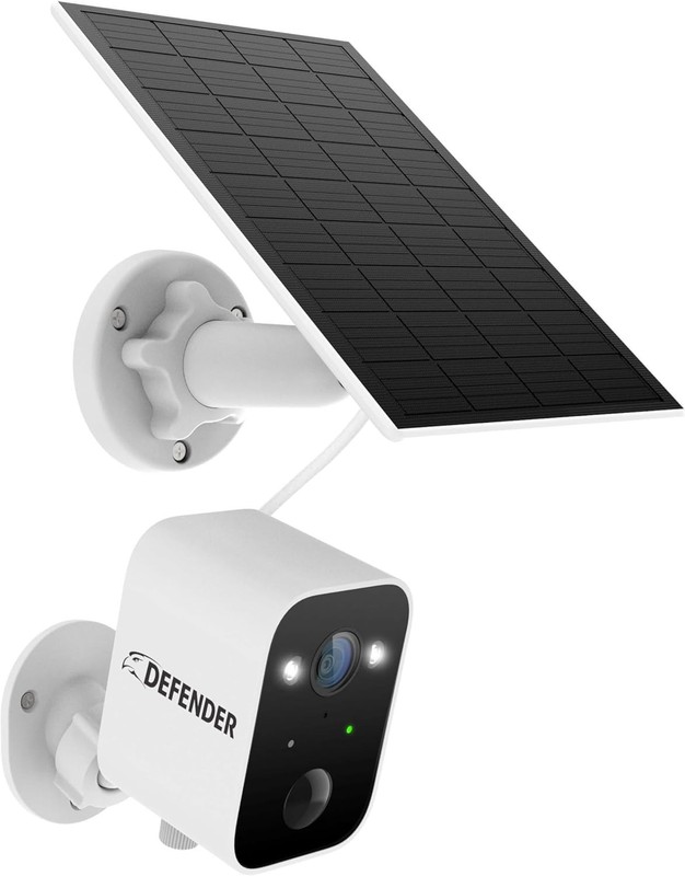Defender Solar Powered 4K/8MP AI Everwatch Wireless Outdoor Security Camera