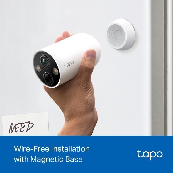 TP-Link - Tapo TC85 2K QHD 4MP Smart Wire-Free Indoor/Outdoor Security Camera gallery