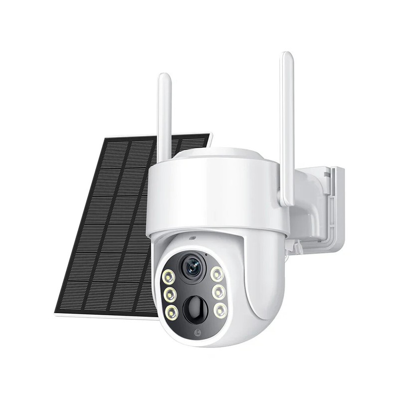 5MP HD WiFi PTZ Outdoor Solar Panel Cameras PIR Night Vision Security Monitors gallery