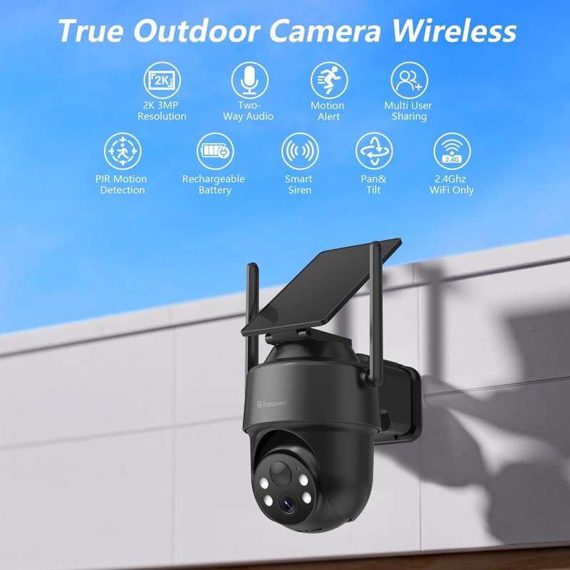 2K Security Cameras Wireless Outdoor-360° PTZ Cameras for Home Security with ... gallery