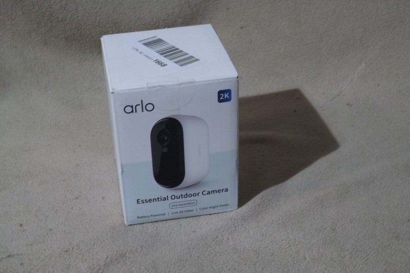 Arlo Essential Outdoor Security Camera White 2nd Gen 2K Night Vision VMC3050