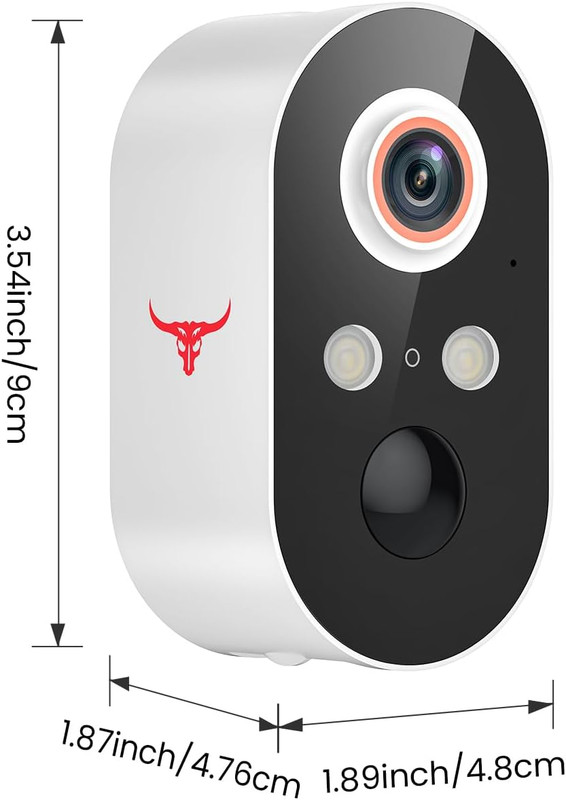 1080P Wireless Security Camera Outdoor, Battery Powered, AI Human Detection, Col gallery