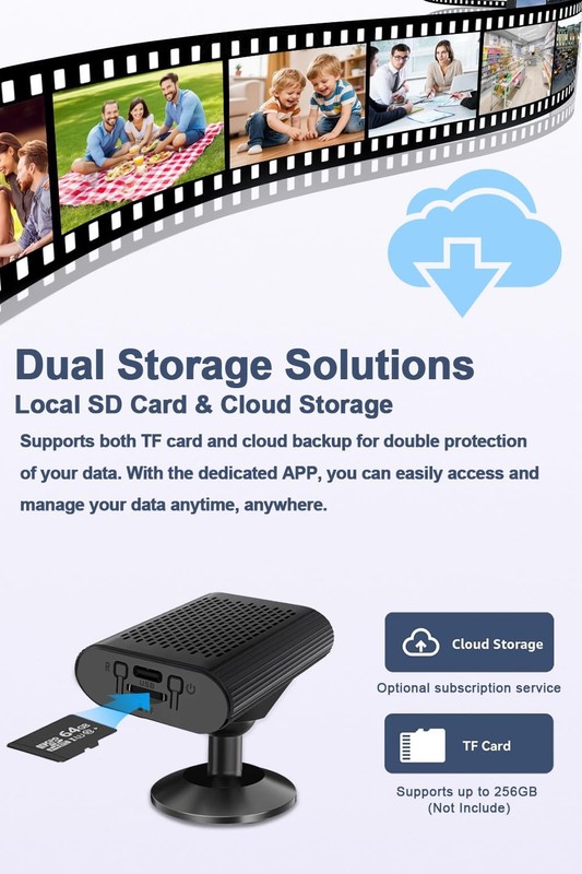 Mini Camera - 4K HD Wireless Small Camera - Tiny Indoor Security Cameras with... gallery