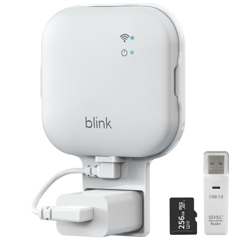 256GB MicroSD Card and Sync Module XR Mount, No-Drilling Mount for Blink Outd…