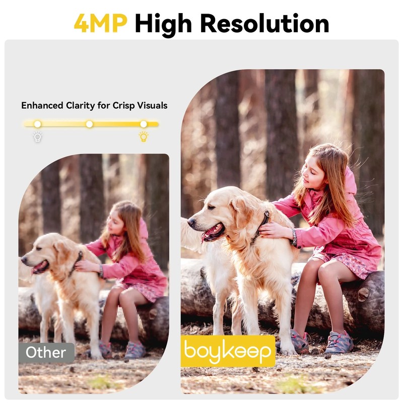 4PCS boykeep 4MP Window Camera 5G WIFI Security Camera System Color Night Vision gallery
