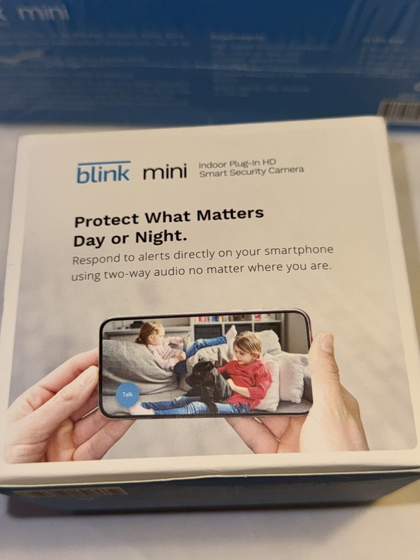 Blink Mini – 3 Compact Indoor Plug-In Smart Security Camera, 1080P HD Video X3 gallery
