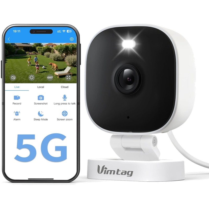 Reliable Outdoor Security Camera with Color Night Vision & Motion Detection