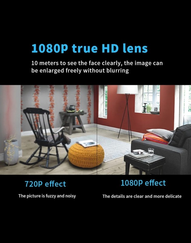 WiFi Mini Camera HD 1080P with Night Vision – Wireless Security Cam for Home Mon gallery