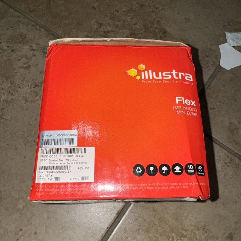 Illustra ADCI600F-D111A Flex Color Mini Dome Camera 1MP 2.8mm-10mm 3.6x White gallery