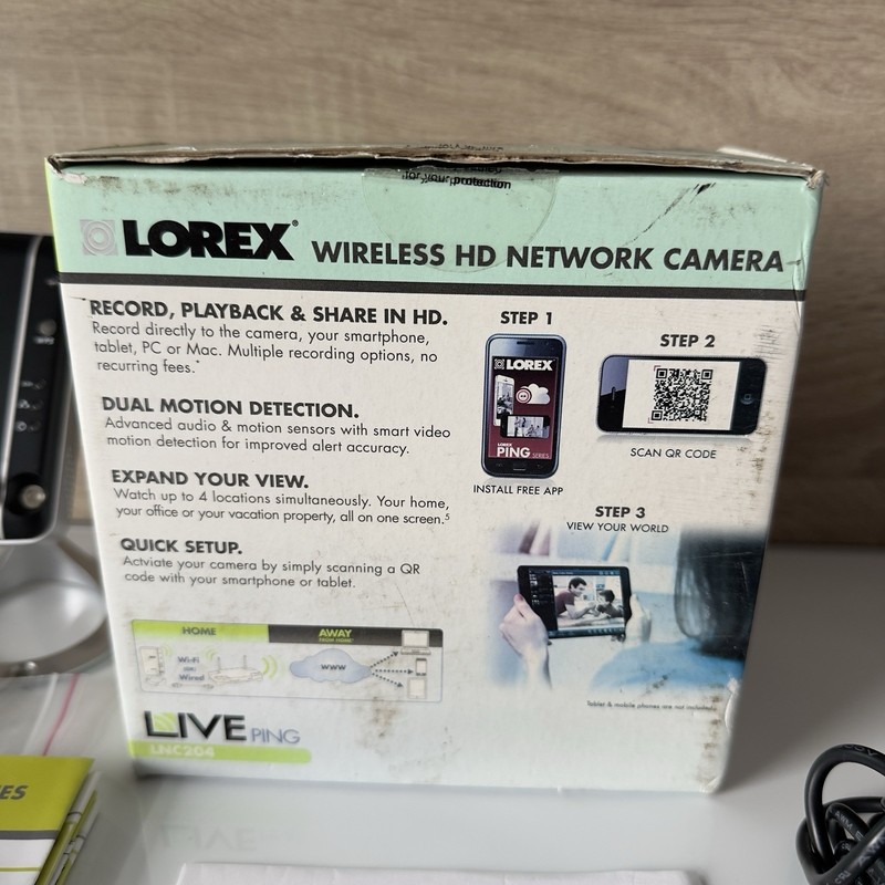 New Lorex LNC204 HD WiFi Home Security Camera IP Network Video Working CCTV gallery