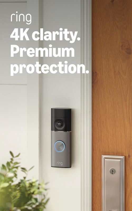Battery Doorbell Pro (Newest Model), Retinal 4K with Wide-Angle Video, up to 10X