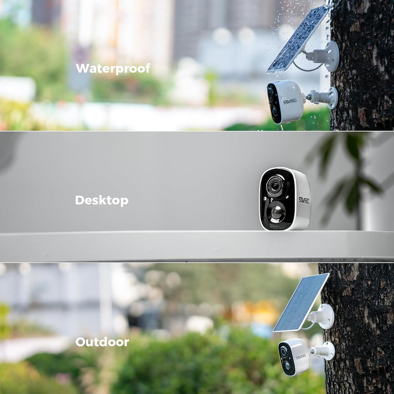 Vicohome 2K Security Camera Wireless Wi-Fi Indoor/Outdoor,Battery Powered,Easy t gallery