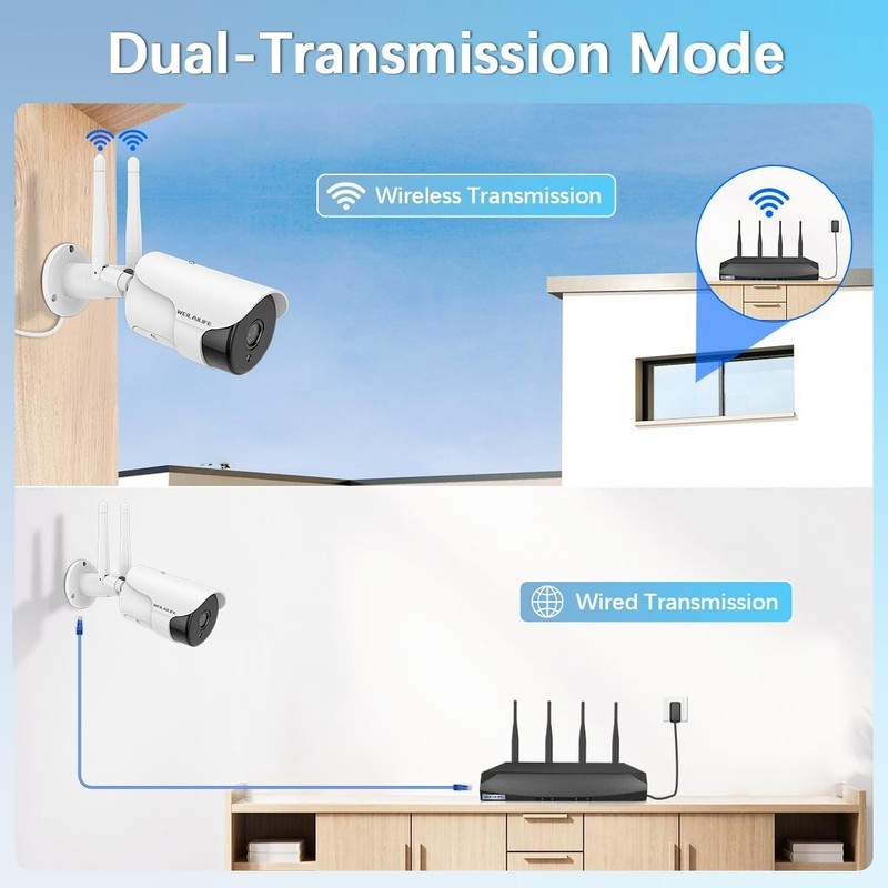130° Wide-Angle & 2-Way Audio】 Outdoor Wireless Security Camera System, WiFi ... gallery
