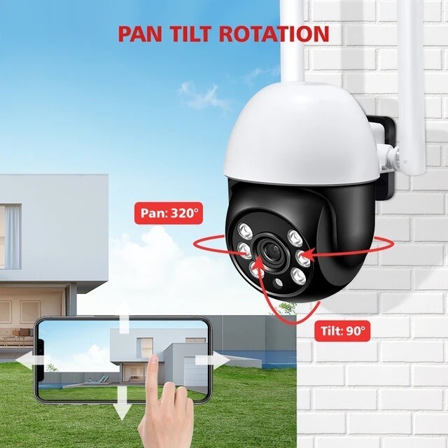 IP Camera P2P 4MP HD WiFi Color Night AI Auto Tracking Monitor for CamhiPro APP gallery