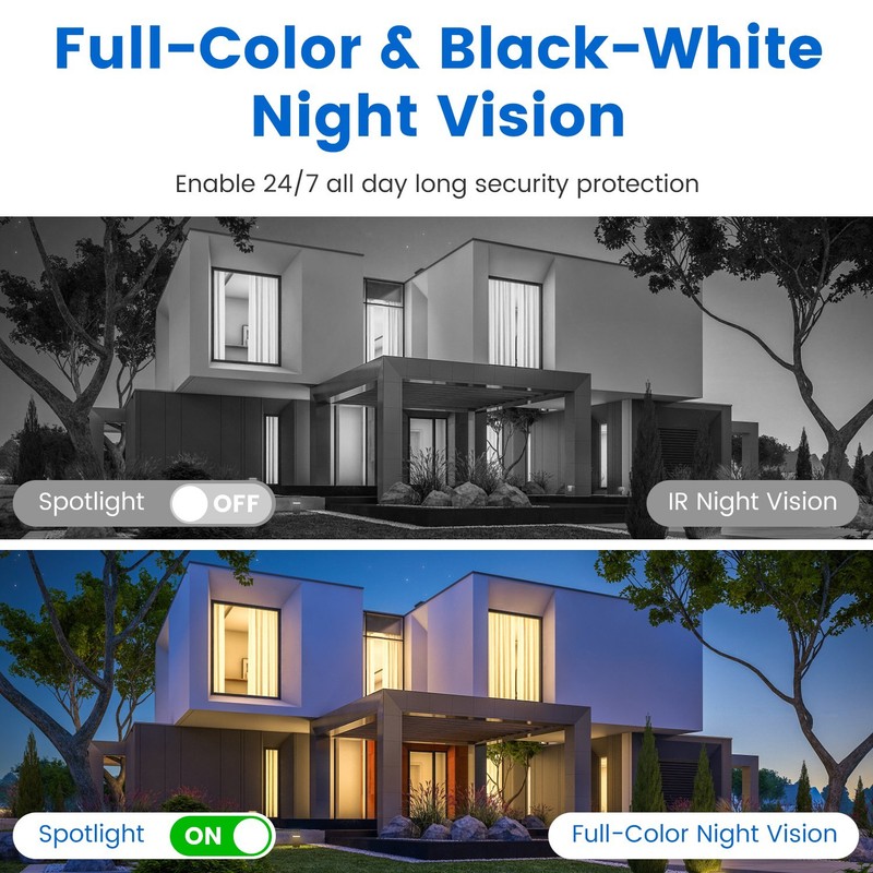 WiFi 1080P 4-Lens Pan & Tilt HD Camera Full Color Day & Night Monitoring gallery