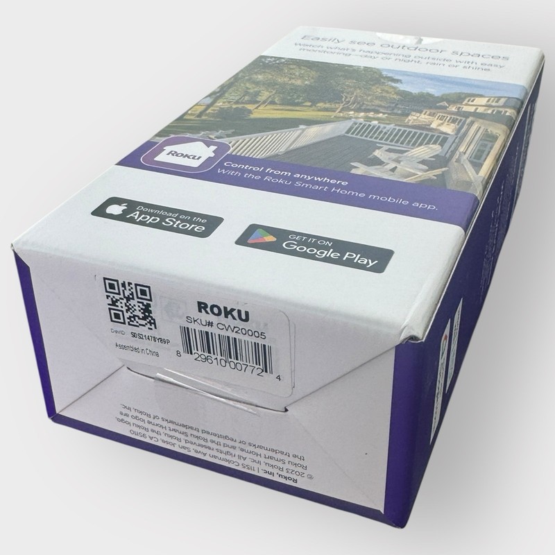 Roku Outdoor Wired Camera SE 12.5FT Power Adapter - Security Camera CW2005 NEW gallery