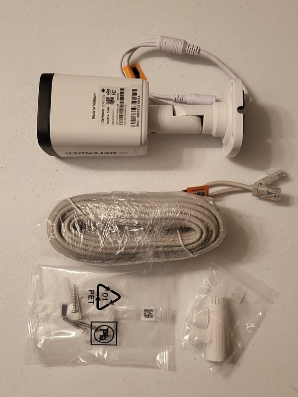 Defender Sentinel NSCB1-A 4K Ultra HD 2.8mm Wired Security Camera w/Cable New gallery