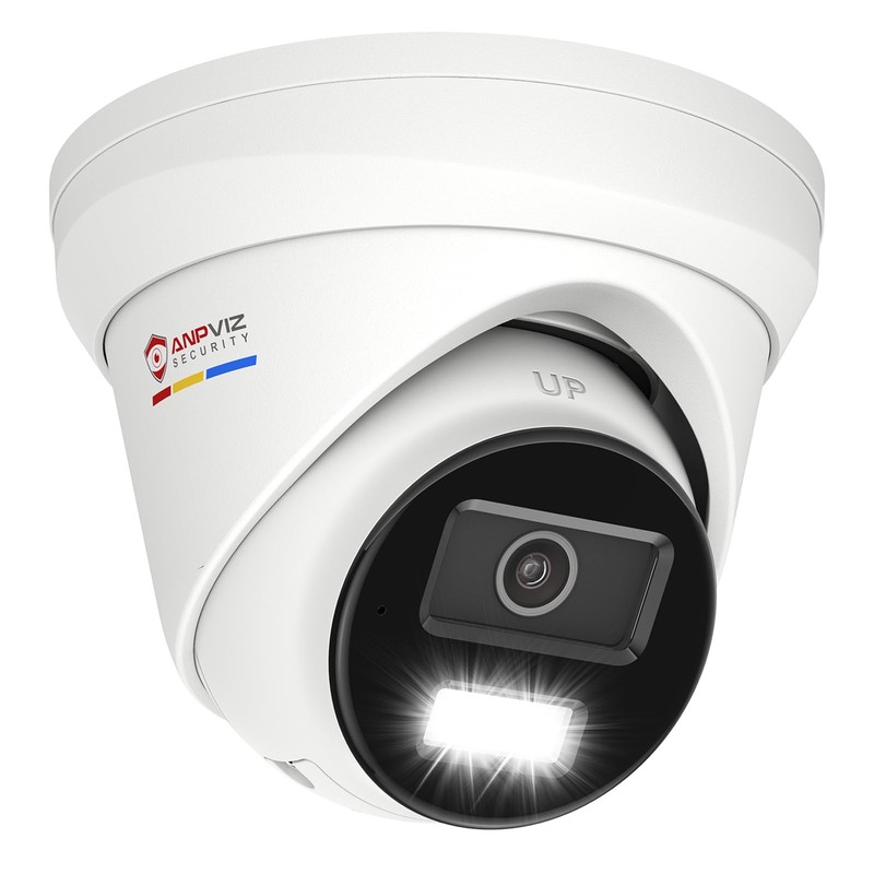 4K 8MP PoE IP Camera, Turret Wired Security Camera Outdoor