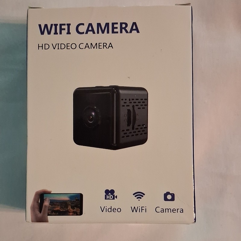 HD Wi-Fi IP Network Cube Indoor Security Camera Color Video Black