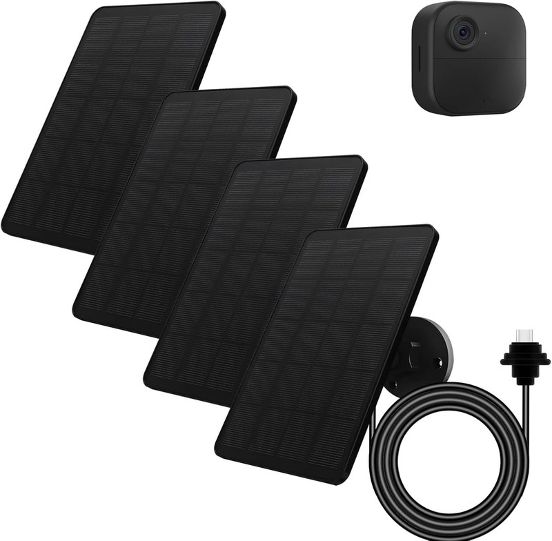 Blink Outdoor 4 Solar Panel 4W Monocrystalline, 13ft Cable, 4-Pack gallery