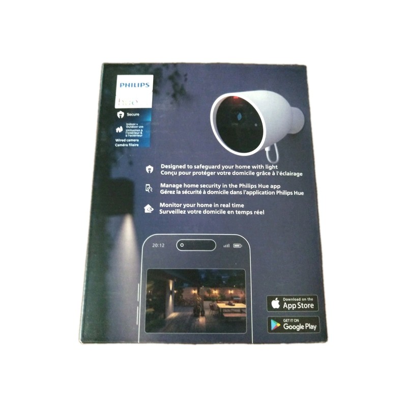 NEW! Philips Hue Secure Wired Smart Home Security Camera White 1 Pack 1080P HD gallery