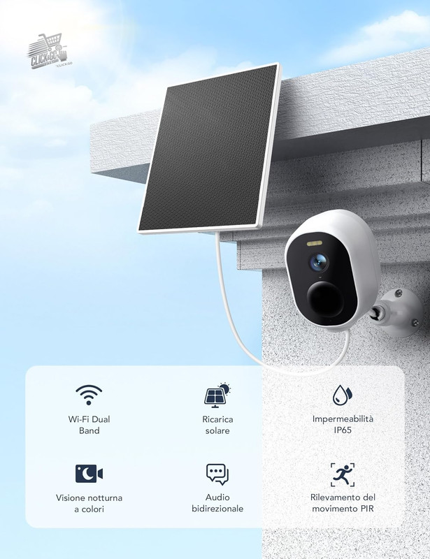 Outdoor Wi-Fi Camera Solar Panel Wireless Battery 2K Surveillance gallery