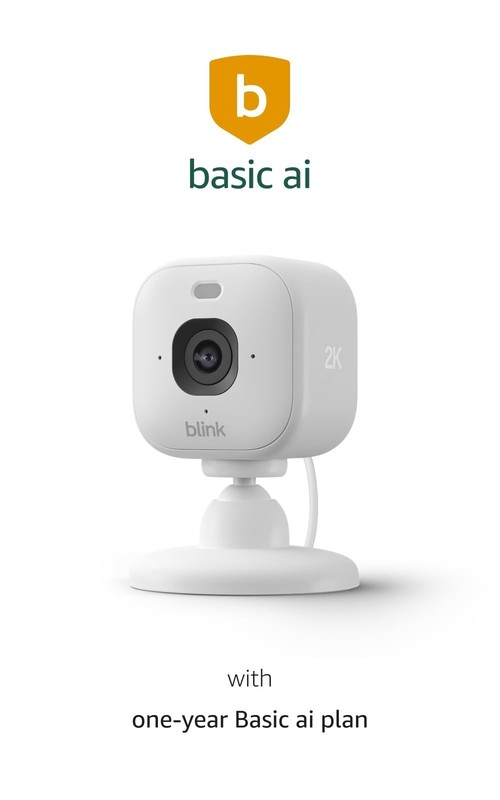 Blink Mini 2K+ Indoor Security Camera with Night Vision & Motion Detection gallery