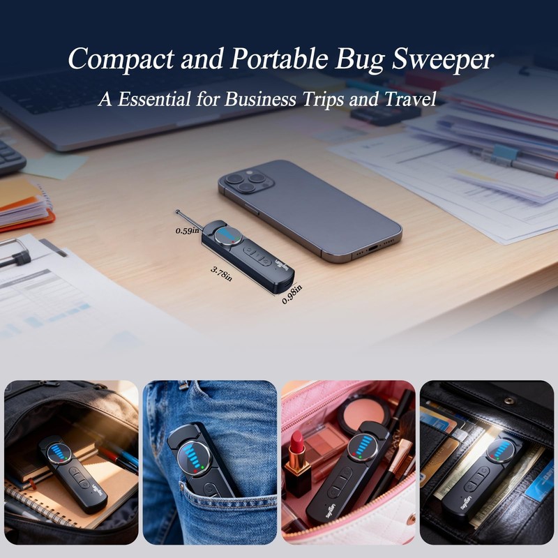 Detector,Upgraded Bug and Detector, Bug & GPS Tracker Detector Portable Priva... gallery