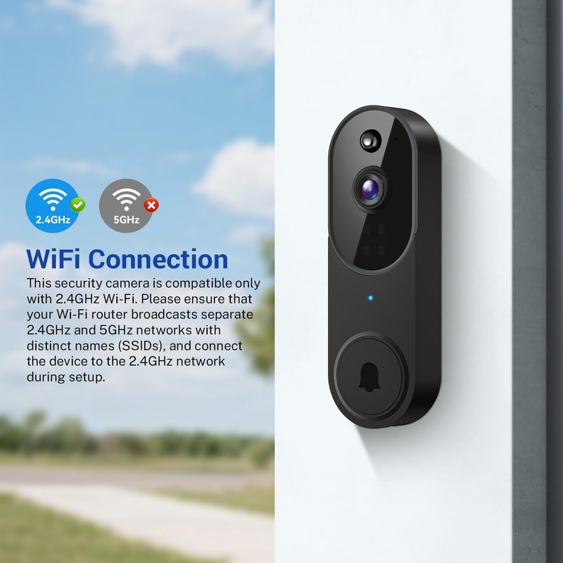 New Video Doorbell 1080p HD Camera WI-FI Night Vision Motion Detection Wireless gallery