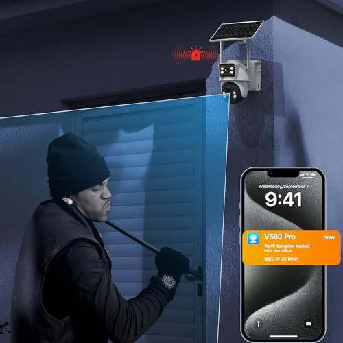 4K Outdoor Security Camera with 4G LTE, 8MP Security Camera Outdoor with gallery