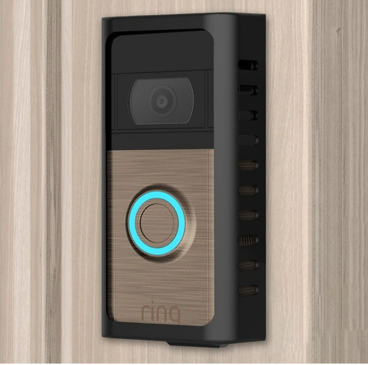 No-Drill Doorbell Mount for Ring Battery Video Doorbell Retro Gold