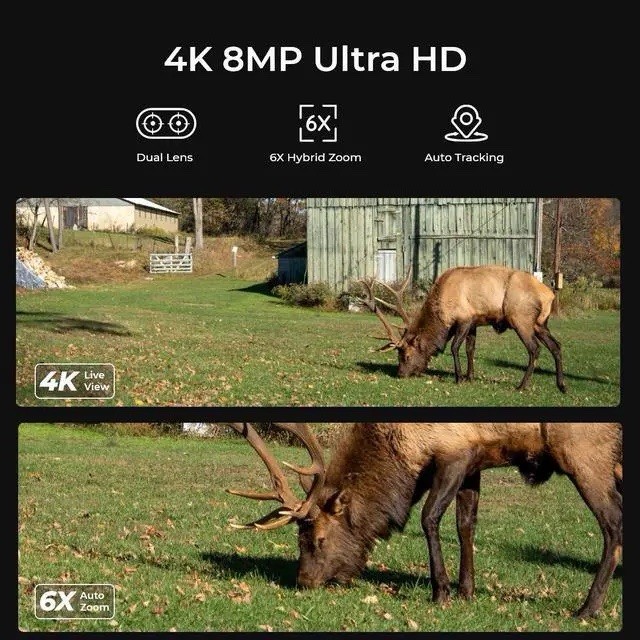 Reolink Dual-Lens Cellular Camouflage Solar 4K PTZ Trail / Security Camera NEW gallery