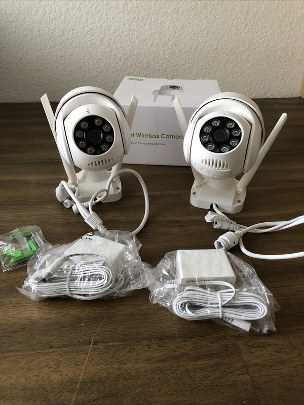 (Lot Of2) Micro SD Smart Wireless Cameras With Night Vision, 2way Audio. 2 Cams