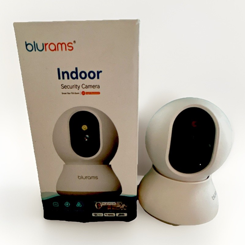 blurams Indoor Security Camera Wi-Fi 1080p Pan-Tilt Zoom IP Color White