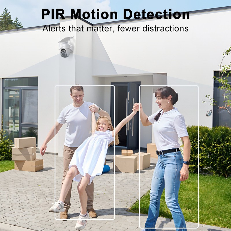 ARCCTV Wireless Outdoor Security Camera System Solar Battery Powered 2 Way Audio gallery